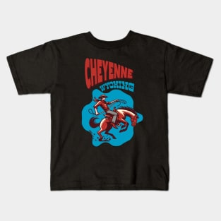 Cheyenne, Wyoming Cowboy Kids T-Shirt